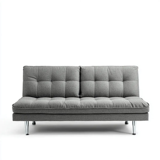 sofa 3-osobowa szara 180 x 90 x 82 cm pianka poliestrowa prostokątna